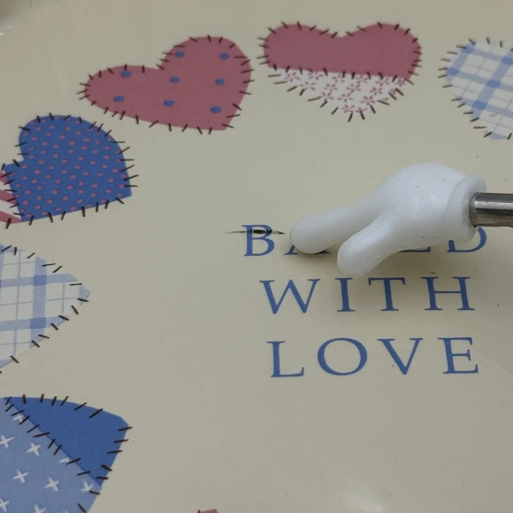 Vintage 1986 Auntie Em Collection Baked With Love Heart Tart Quiche Pan Ceramic